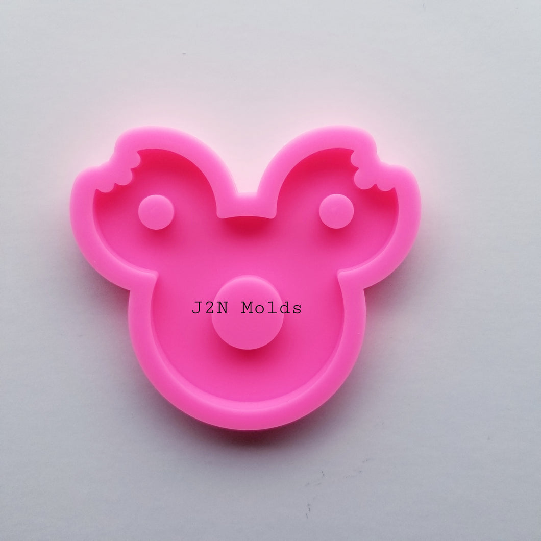 Shiny mouse phone grip mold