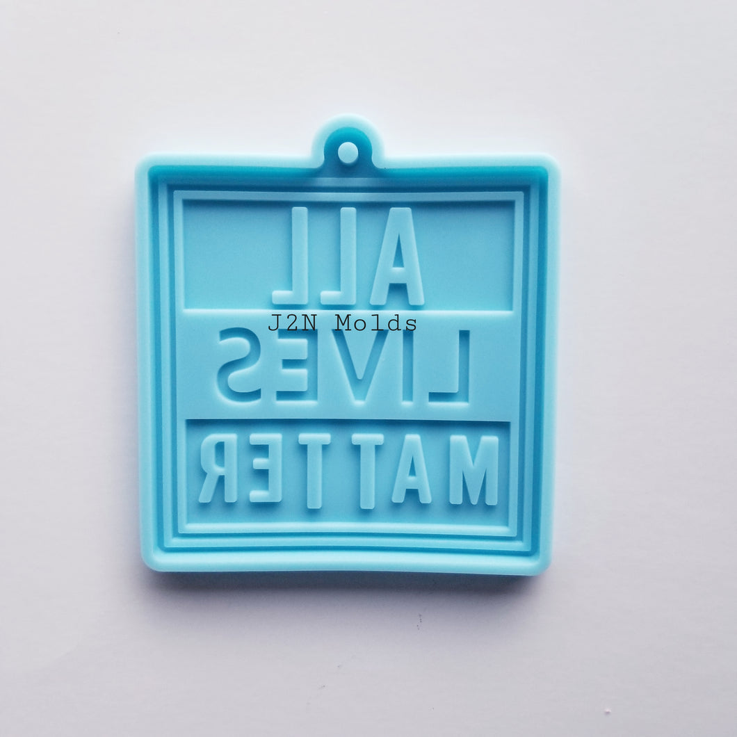 All lives matter keychain mold