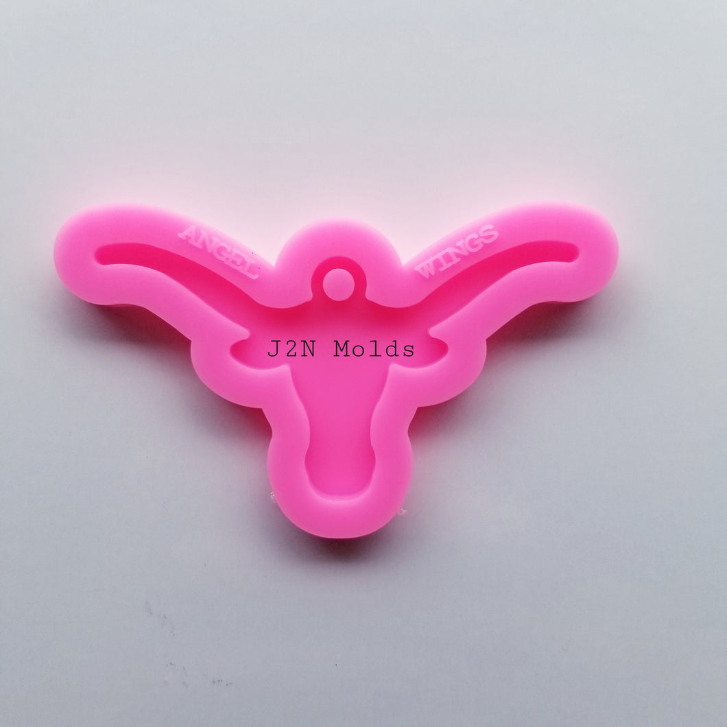 Shiny longhorn keychain mold