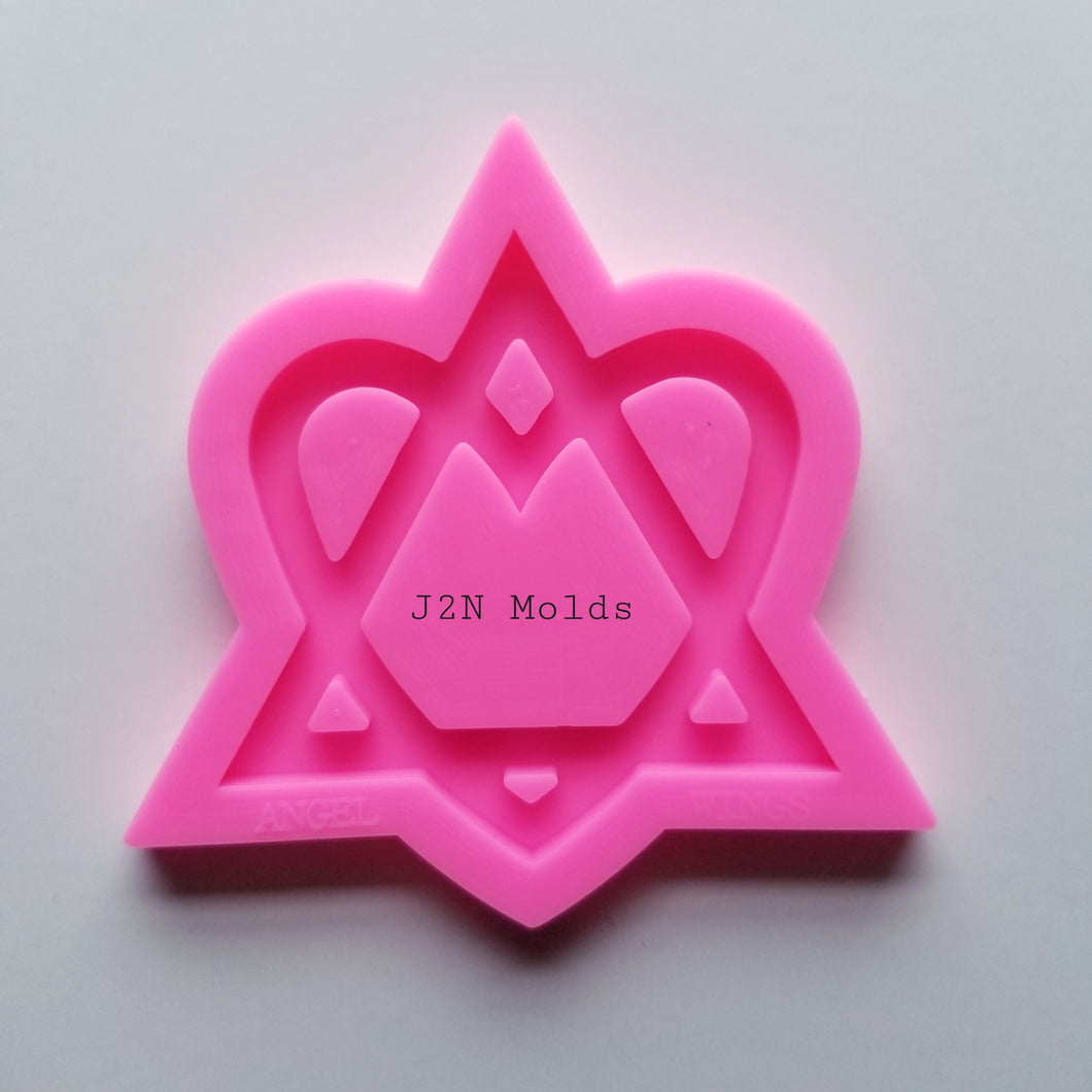 Shiny adoption symbol keychain mold