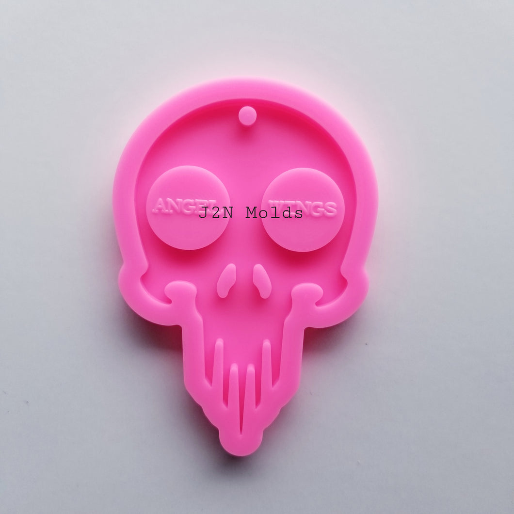 Shiny Punisher/skull keychain mold