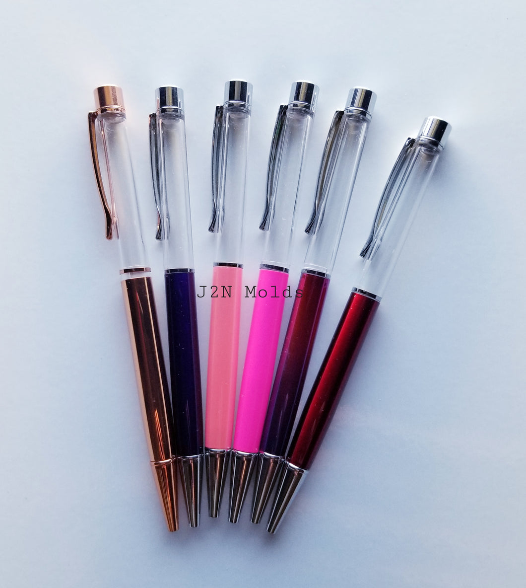 8 different color glitter pens