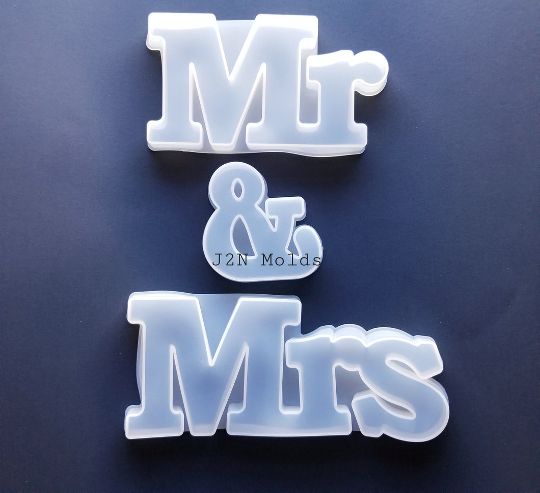 Mr & Mrs mold set