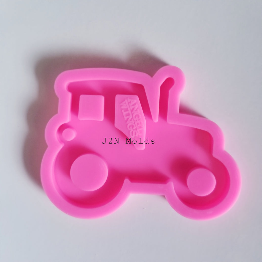 Shiny tractor keychain mold