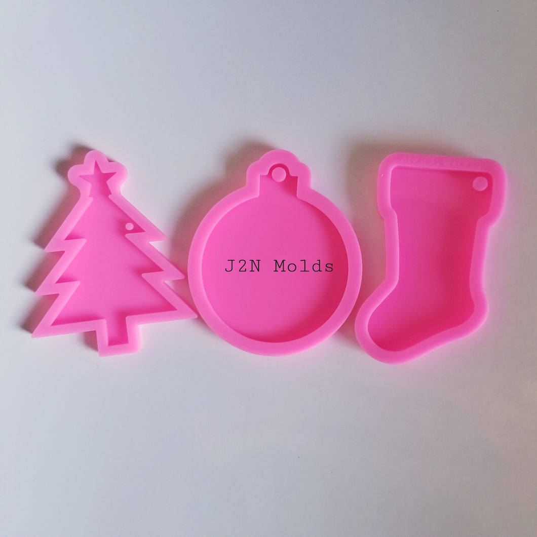 Shiny Christmas ornament molds