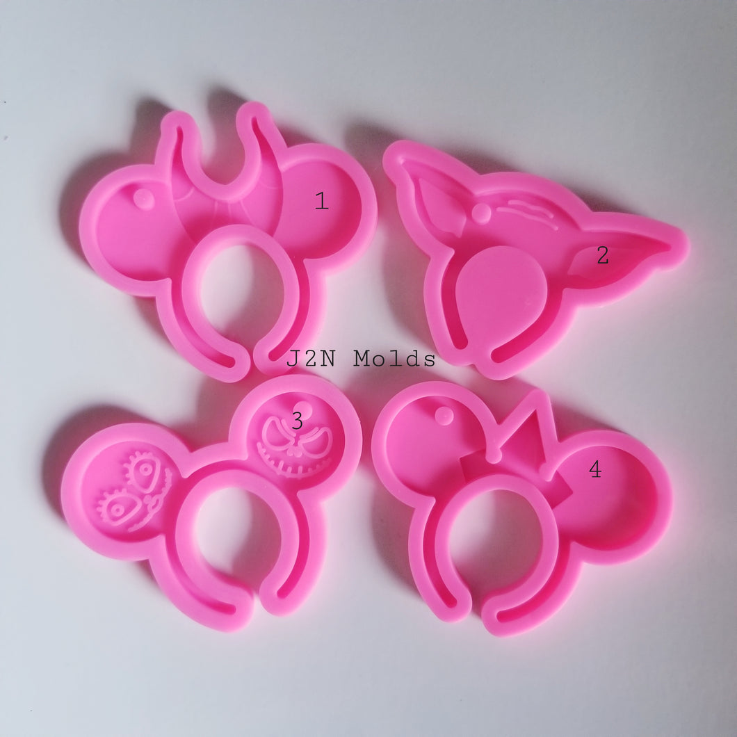 Shiny Mouse headband keychain molds