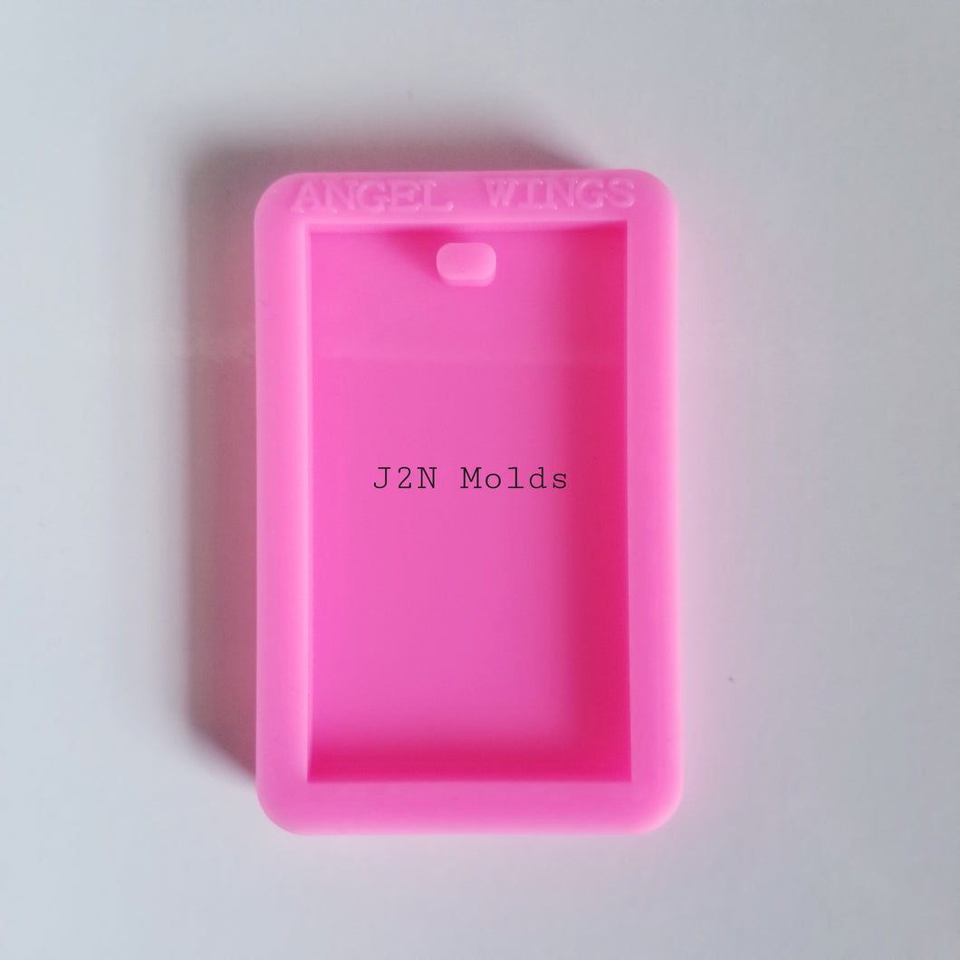 Shiny rectangle keychain mold