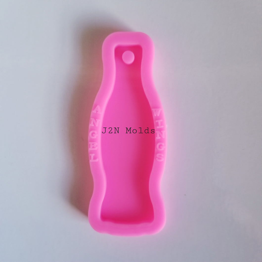 Shiny soda bottle keychain mold