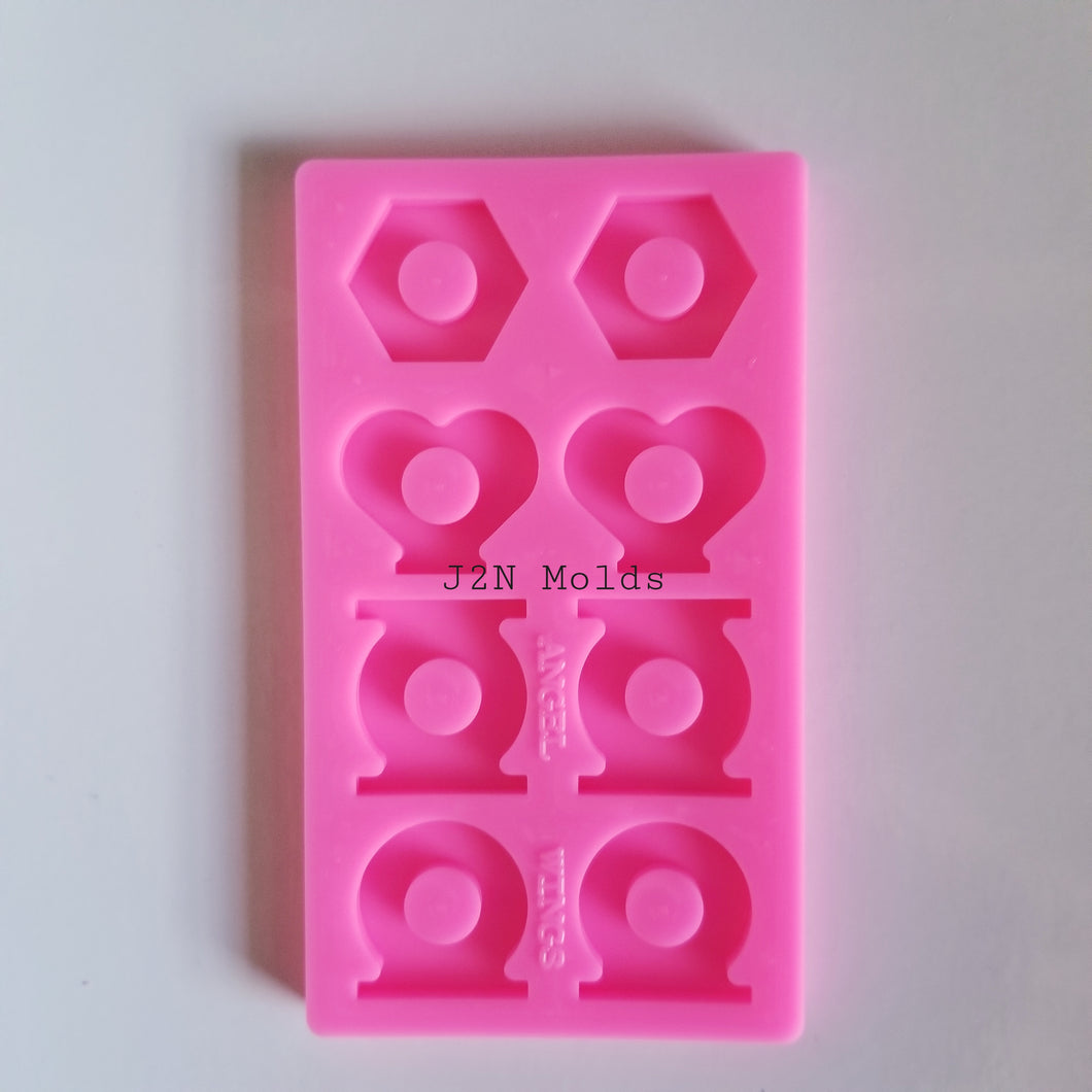 Shiny straw topper attachments mold