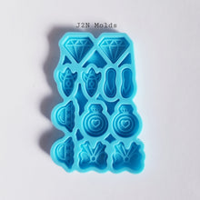 Load image into Gallery viewer, Cute Variety palette earring stud molds
