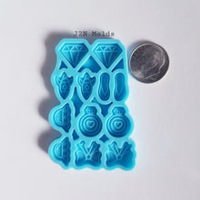 Load image into Gallery viewer, Cute Variety palette earring stud molds
