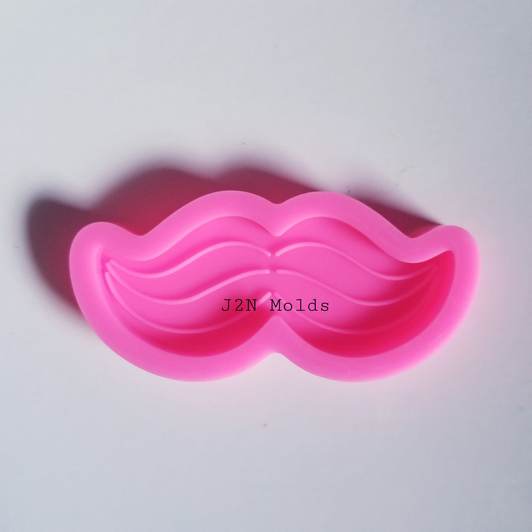 Shiny mustache phone grip mold