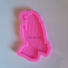 Load image into Gallery viewer, Shiny Praying hands keychain mold
