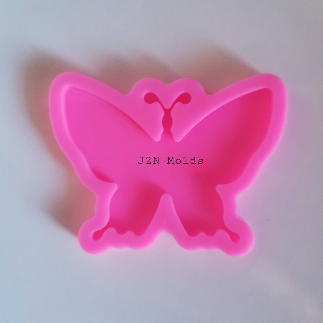 Shiny butterfly phone grip mold