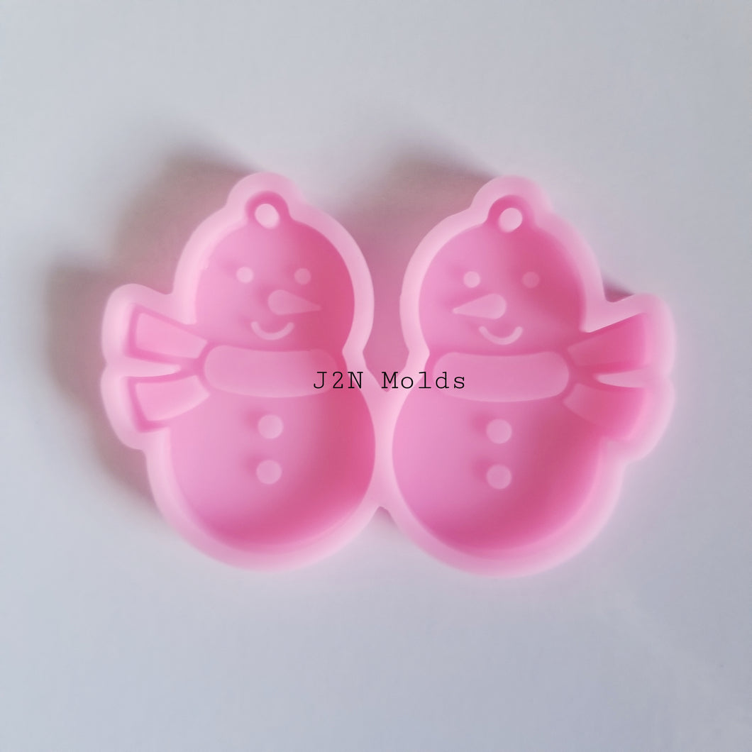 Snowman earring molds