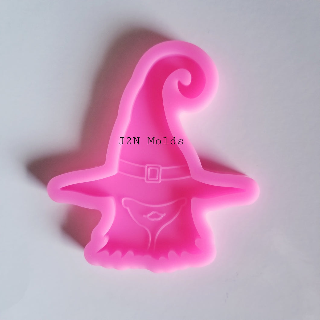 Shiny witch hat phone grip mold