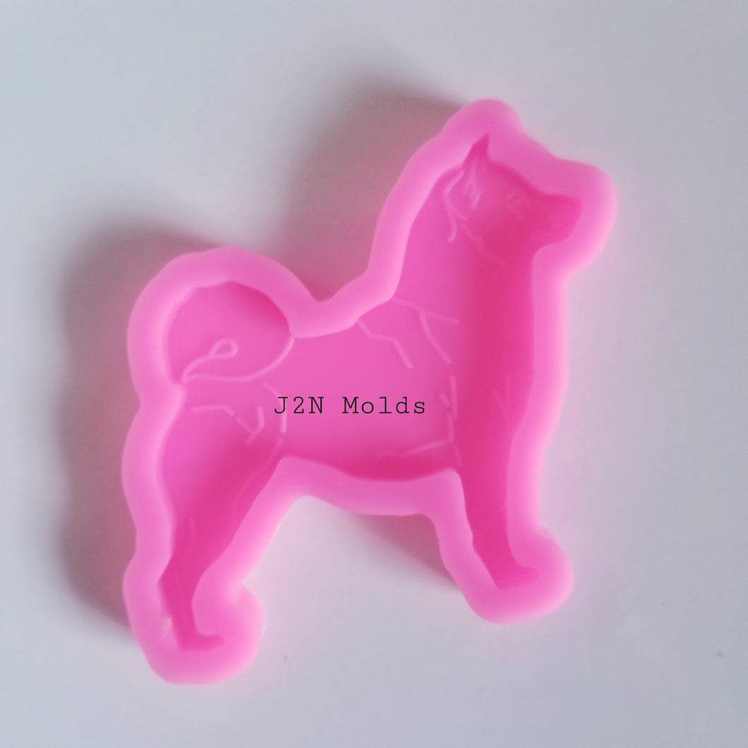 Shiny Dog phone grip mold