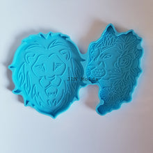 Load image into Gallery viewer, 2 in 1 Lion coaster molds
