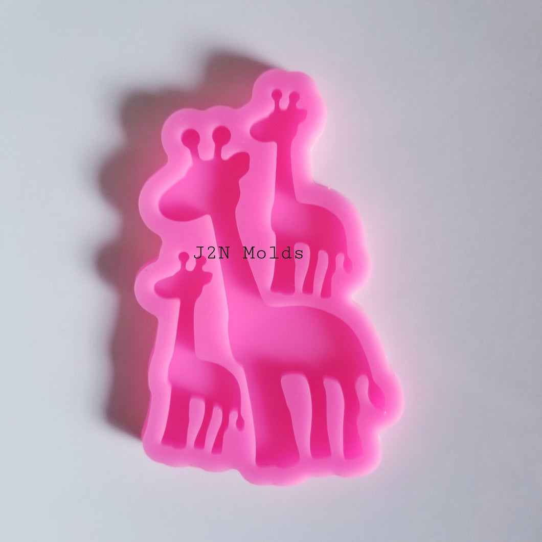 Shiny Mama/baby Giraffe mold
