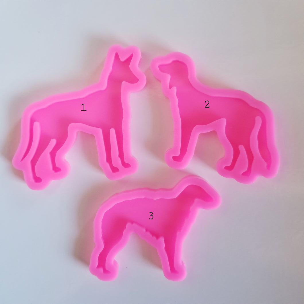 Shiny dog molds