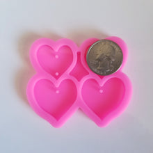 Load image into Gallery viewer, Shiny heart jewelry mold
