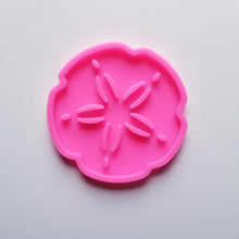 Load image into Gallery viewer, Shiny sand dollar coaster mold
