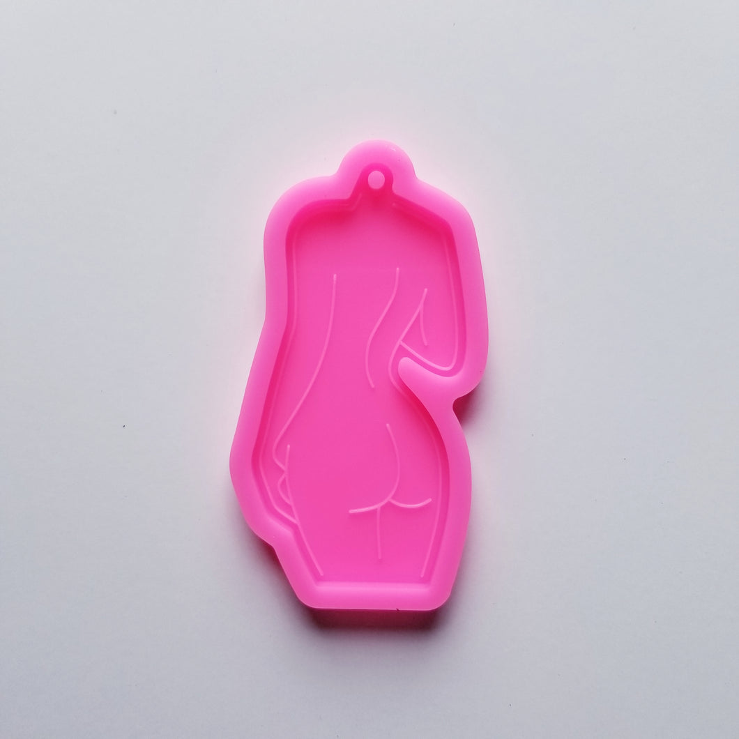 Shiny lady body keychain mold