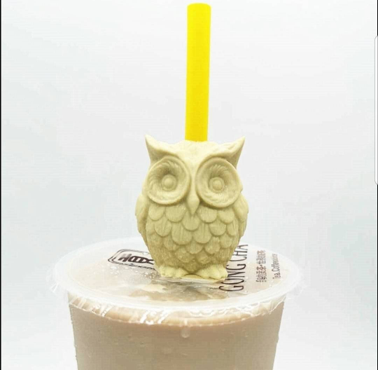 Owl Straw topper mold