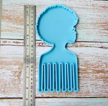 Load image into Gallery viewer, Large woman head comb/pick mold
