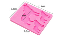 Load image into Gallery viewer, Shiny mama/baby wolf keychain mold

