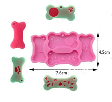 Load image into Gallery viewer, 4 in 1 cute small dog bone jewelry mold
