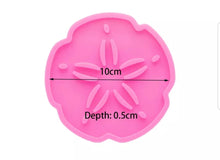 Load image into Gallery viewer, Shiny sand dollar coaster mold
