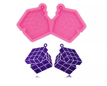 Load image into Gallery viewer, Shiny cube block keychain/earrings mold
