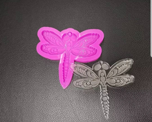 Load image into Gallery viewer, Shiny dragonfly keychain mold
