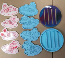 Load image into Gallery viewer, Sleepy baby coaster molds with stand set

